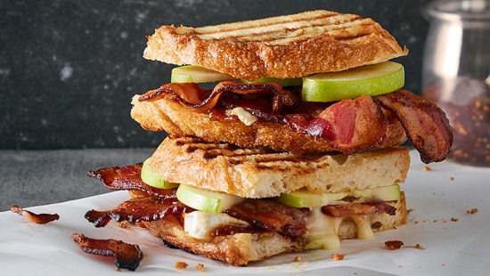 Bacon Green Apple Grilled Panini