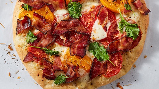 Bacon and Heirloom Tomato Flatbread