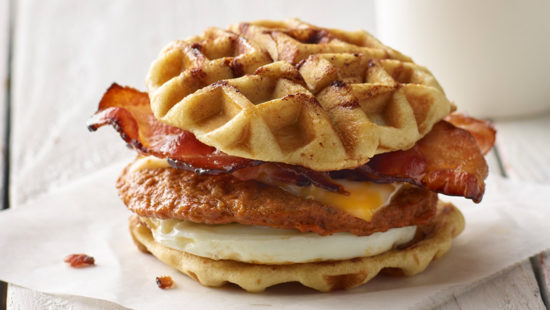 Cinnamon Waffle Breakfast Sandwich