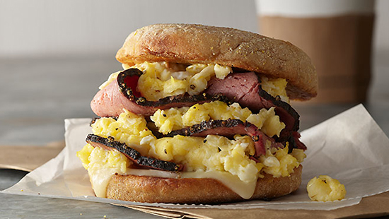 Pastrami and Egg Sandwich