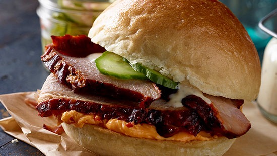 Pork Brisket Pimento Sandwich