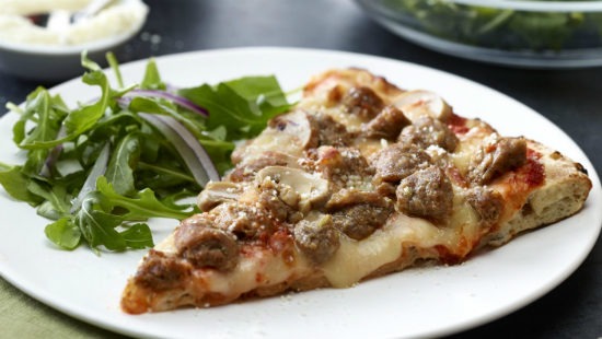 Sausage and Mushroom Pizza