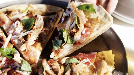 Smoky Pulled Chicken Flatbread