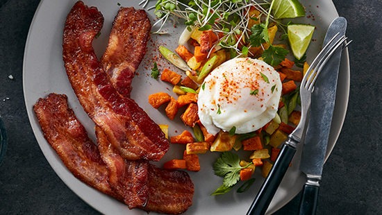 Sweet Potato & Bacon Hash