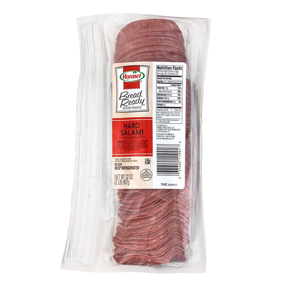 HORMEL™  BREAD READY™  Hard Salami, Sliced