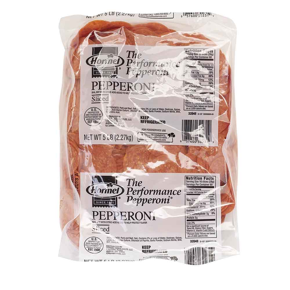 HORMEL™ Performance Pepperoni, 16 rebanadas por onza