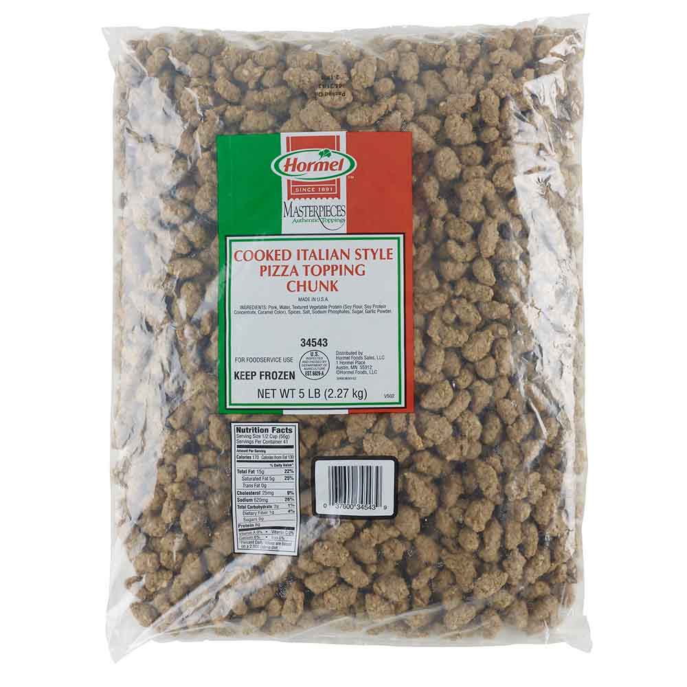 HORMEL™ MASTERPIECES™ Pork Topping, Italian-Style, Large Chunk, Extended