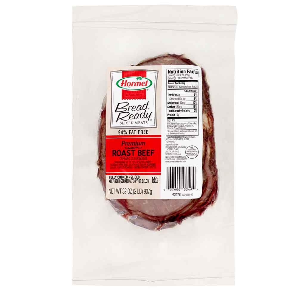 HORMEL™  BREAD READY™  Roast Beef, Premium, Thin Sliced