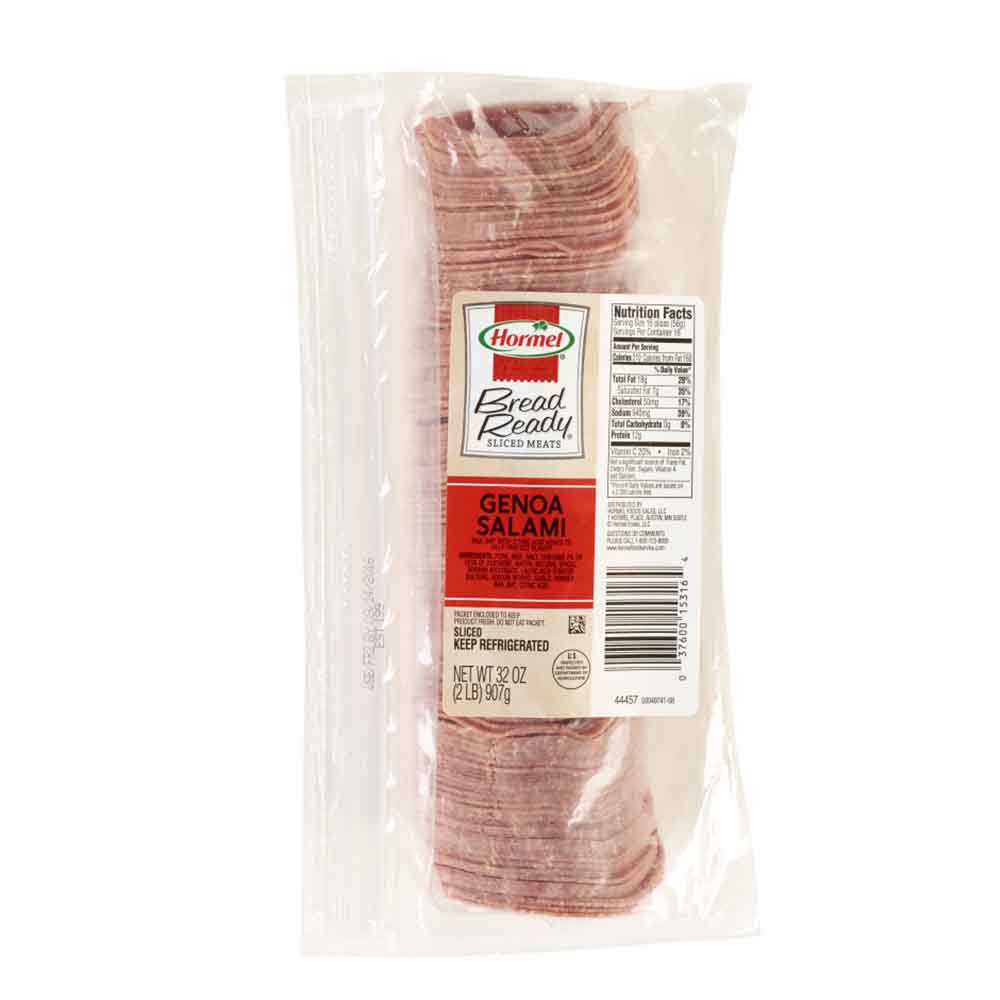 Product Image: HORMEL™  BREAD READY™  Genoa Salami, Sliced, 0.8 oz per slice