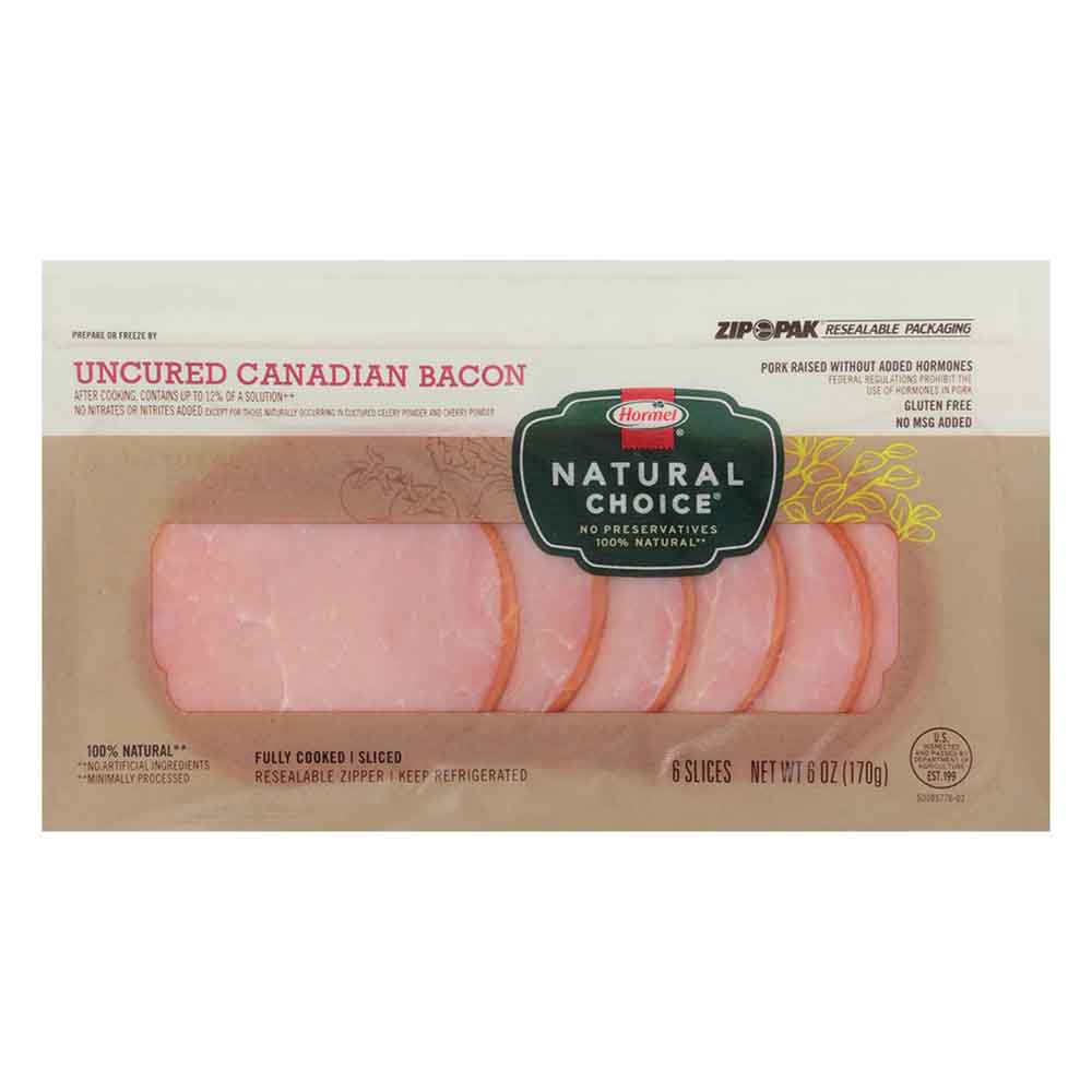 HORMEL™  NATURAL CHOICE™  Canadian Bacon, Sliced