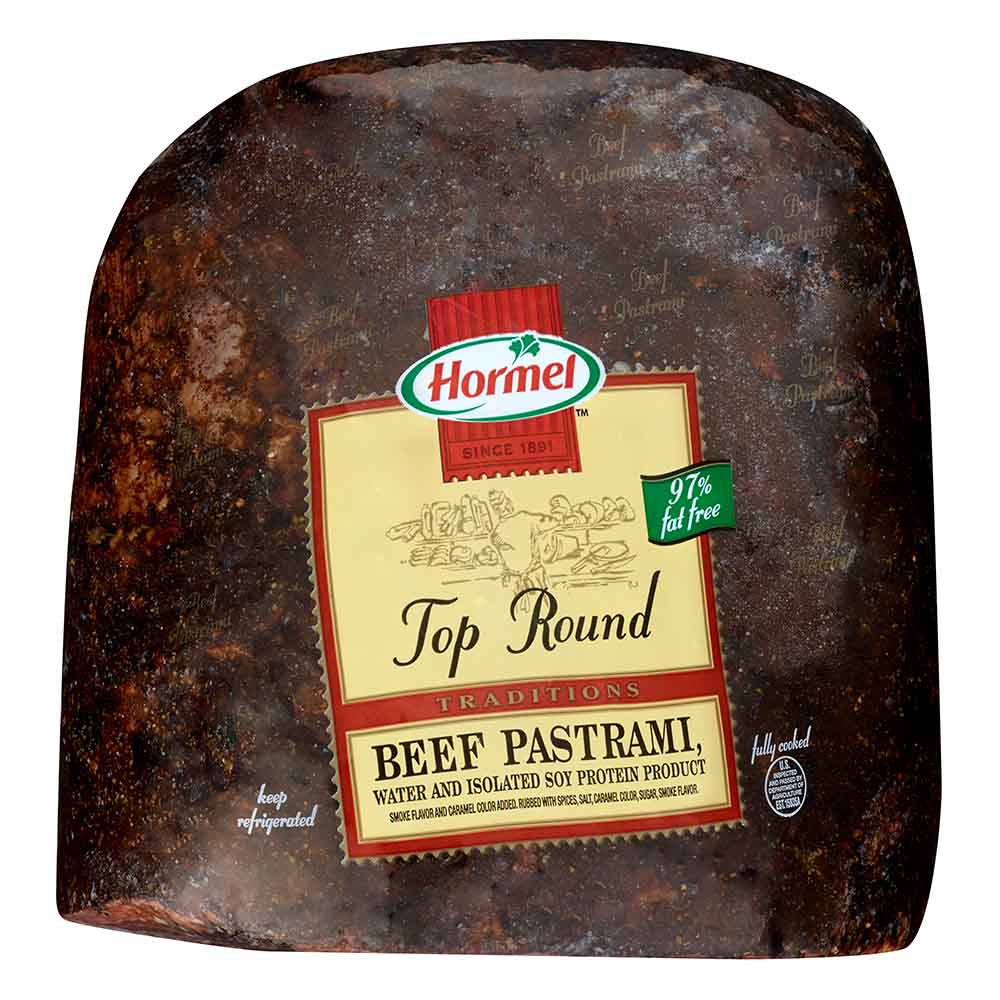 HORMEL™ Pastrami, Top Round, Cap-Off, Cooked Well Done, Deli-Faced