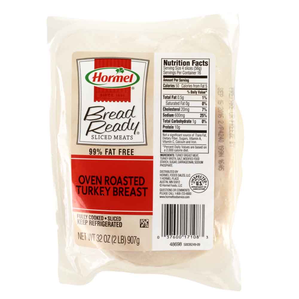 HORMEL™  BREAD READY™  Oven Roasted Turkey, Sliced, 0.5 oz slices