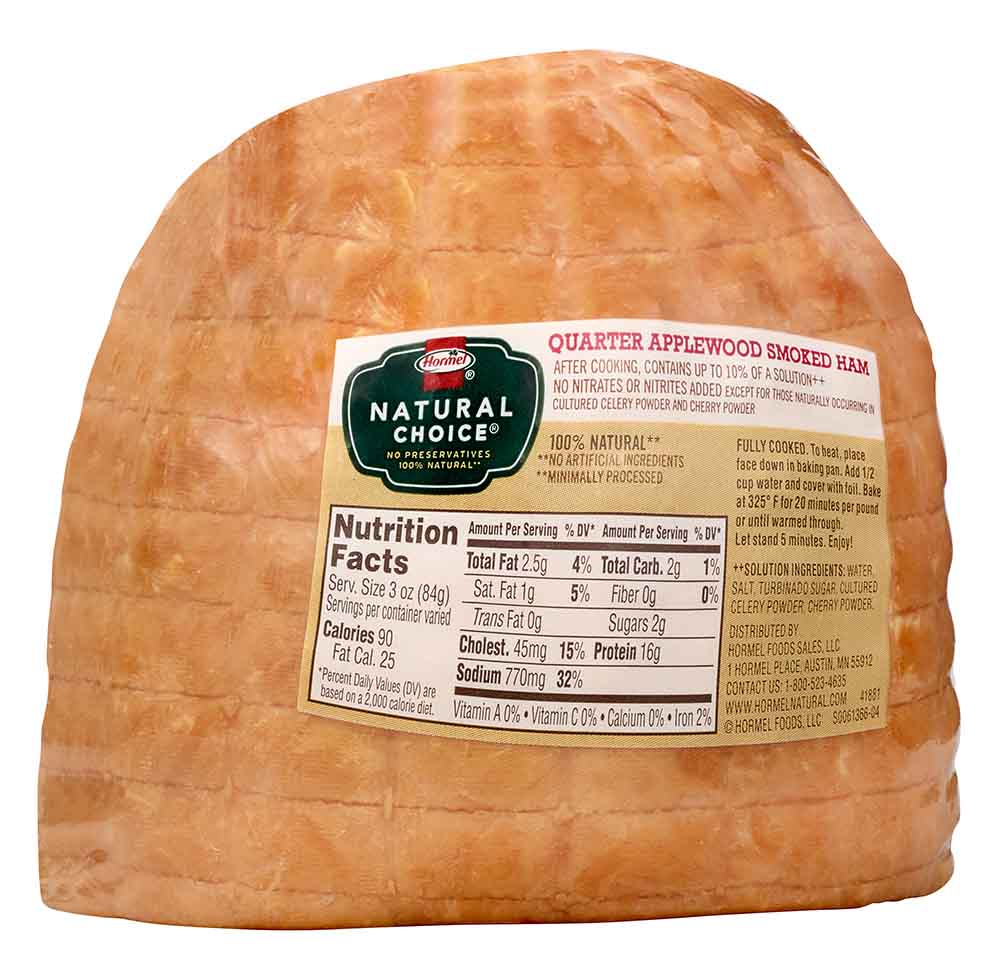 Product Image: HORMEL™  NATURAL CHOICE™  Applewood Smoked Ham, Quartered