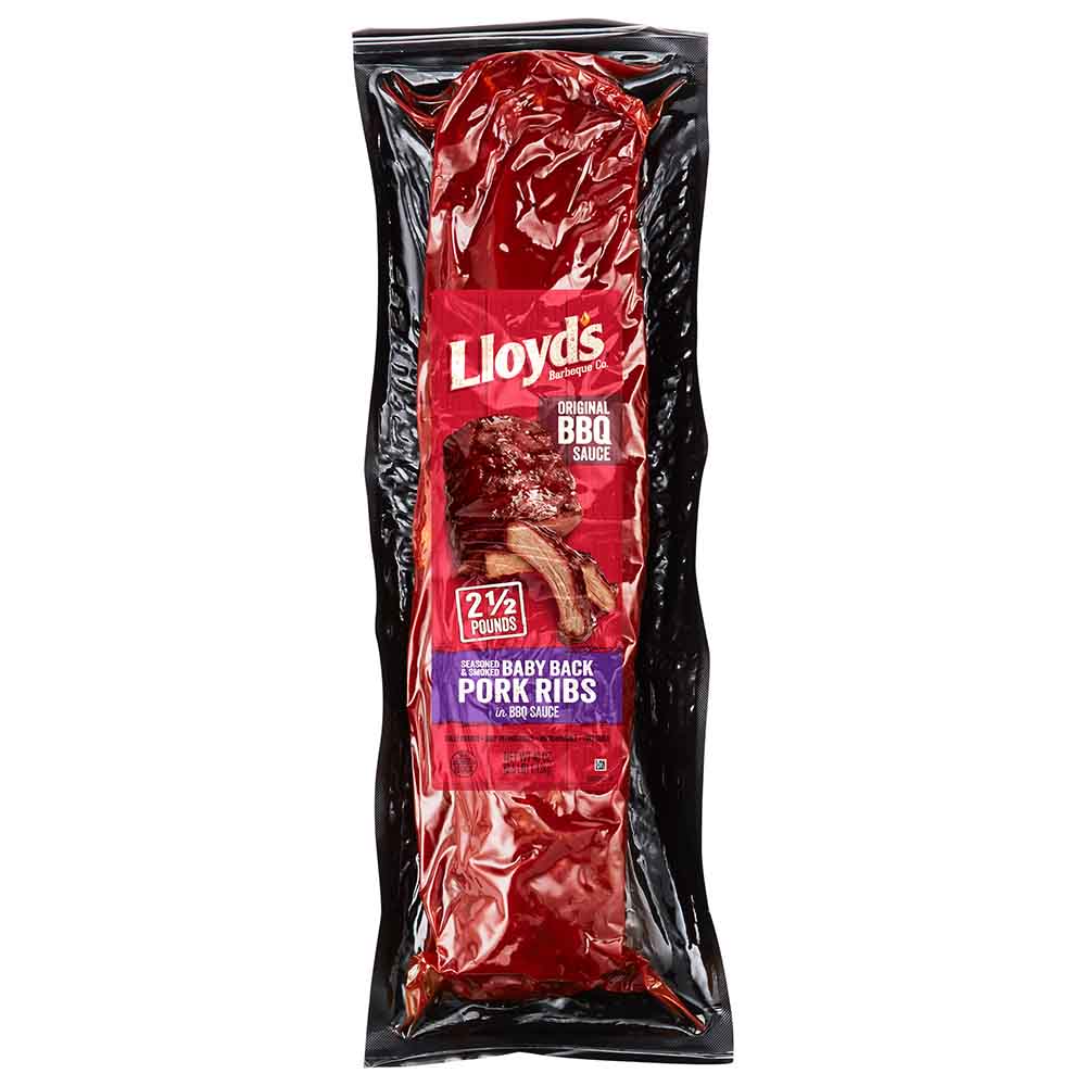 LLOYD'S™ Pork Baby Back Ribs with Barbeque Sauce